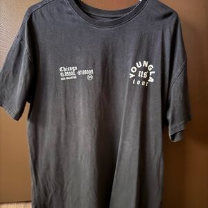 Youngla Black Graphic Men's T-Shirt